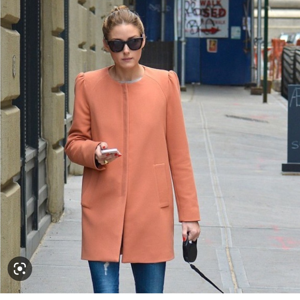 Zara peach overcoat